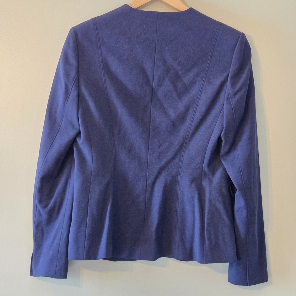 Hugo Boss Jafalea Wool Women's Navy Professional Casual Blazer Size US 6 Office - Picture 8 of 11